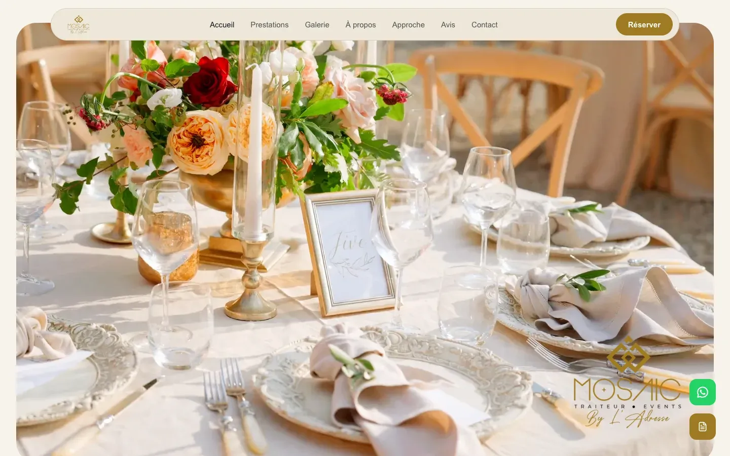 Mosaic by L’Adresse website